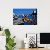 Aussicht auf St. Julian, Malta Poster (Heimbüro)
