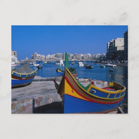 Aussicht auf St. Julian, Malta Postkarte (Vorderseite)