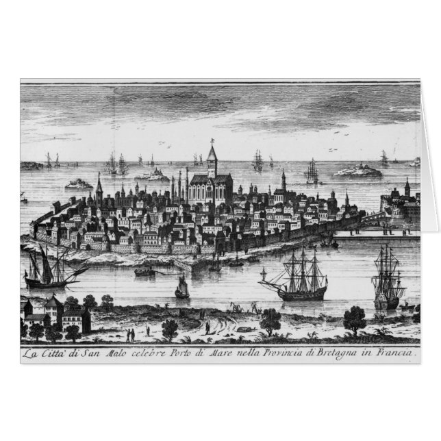 Aussicht auf St. Malo (Vorderseite (Horizontal))