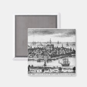 Aussicht auf St. Malo Magnet (Vorderseite/Rückseite)