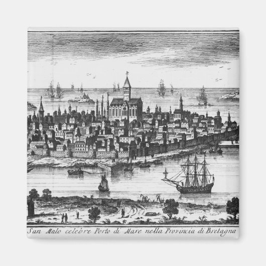 Aussicht auf St. Malo Magnet (Vorne)