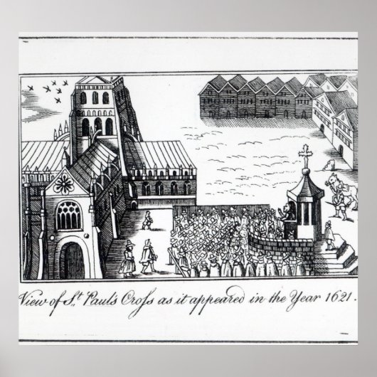 Aussicht auf St. Paul's Cross Poster (Vorne)