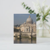 Aussicht auf St. Peter's mit dem Ponte Sant'Angelo Postkarte (Stehend Vorderseite)