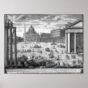 Aussicht auf St. Peter's, Rom Poster