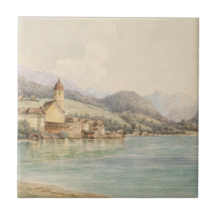 Aussicht auf St. Wolfgang am Wolfgangsee Carl Lafi Fliese
