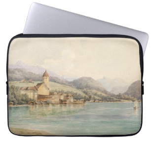 Aussicht auf St. Wolfgang am Wolfgangsee Carl Lafi Laptopschutzhülle