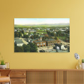 Aussicht auf Stadt, Feuerwerk und Stadt Leinwanddruck (Insitu (Wohnzimmer))