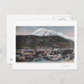 Aussicht auf Stadt und Berg DeweySkagway, AK Postkarte (Vorne/Hinten)