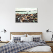 Aussicht auf Stadt und Hafen Leinwanddruck (Insitu (Schlafzimmer))