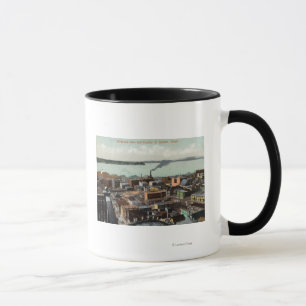 Aussicht auf Stadt und Hafen Tasse
