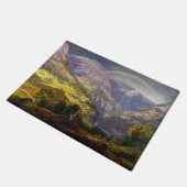 Aussicht auf Stalheim in Norwegen (Johan Christlic Fußmatte (Schrägansicht)