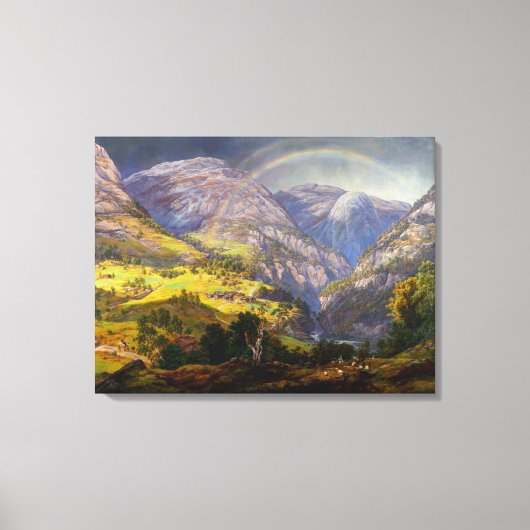 Aussicht auf Stalheim in Norwegen (Johan Christlic Leinwanddruck (Vorderseite)