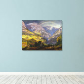 Aussicht auf Stalheim in Norwegen (Johan Christlic Leinwanddruck (Insitu (Holzboden))