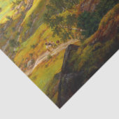 Aussicht auf Stalheim in Norwegen (Johan Christlic Seidenpapier (Detail)