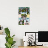 Aussicht auf Statuen in Portland City Parks Poster (Heimbüro)