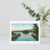 Aussicht auf Stowe Lake am Golden Gate Park Postkarte (Stehend Vorderseite)