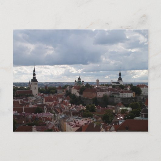 Aussicht auf Tallinn Postkarte (Vorderseite)