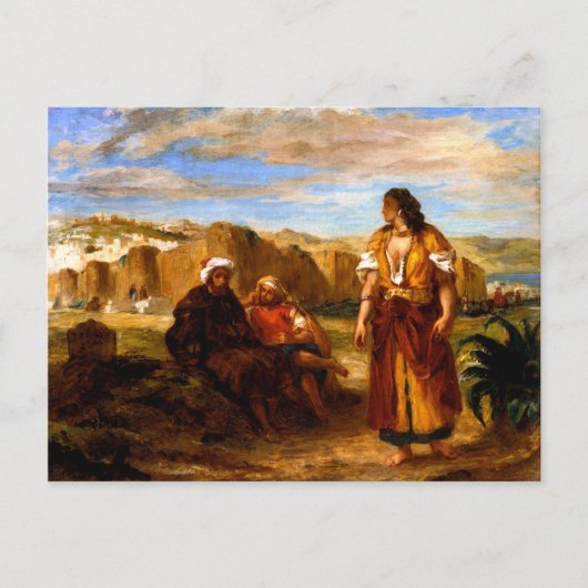 Aussicht auf Tanger mit zwei Sitzgruppen Postkarte (Vorderseite)