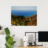 Aussicht auf Taormina 1 Poster (Heimbüro)