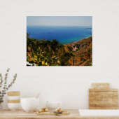 Aussicht auf Taormina 1 Poster (Küche)