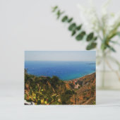 Aussicht auf Taormina 1 Postkarte (Stehend Vorderseite)