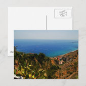Aussicht auf Taormina 1 Postkarte (Vorne/Hinten)