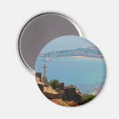 Aussicht auf Taormina 3 Magnet (Vorderseite/Rückseite)