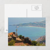 Aussicht auf Taormina 3 Postkarte (Vorne/Hinten)
