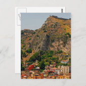 Aussicht auf Taormina 5 Postkarte (Vorne/Hinten)