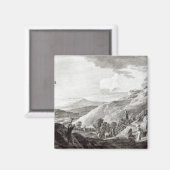 Aussicht auf Tarquinia und Corneto Magnet (Vorderseite/Rückseite)