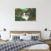 Aussicht auf Taughannock Falls, 200 Meter hoch Leinwanddruck (Insitu (Schlafzimmer))