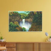 Aussicht auf Taughannock Falls, 200 Meter hoch Leinwanddruck (Insitu (Wohnzimmer))
