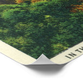 Aussicht auf Taughannock Falls, 200 Meter hoch Poster (Ecke)