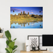 Aussicht auf Tempel von vorn Poster (Heimbüro)