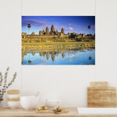 Aussicht auf Tempel von vorn Poster (Küche)