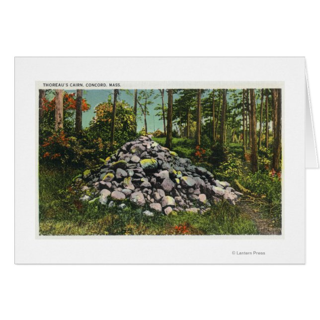 Aussicht auf Thoreau's Cairn (Vorderseite (Horizontal))