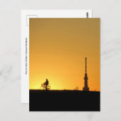 Aussicht auf Tokio Skytree: Edogawa Riverbank Post Postkarte (Vorne/Hinten)