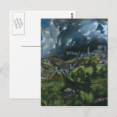 Aussicht auf Toledo, El Greco Postkarte (Vorne/Hinten)