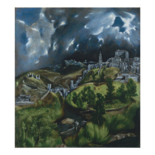 Aussicht auf Toledo von El Greco Fotodruck