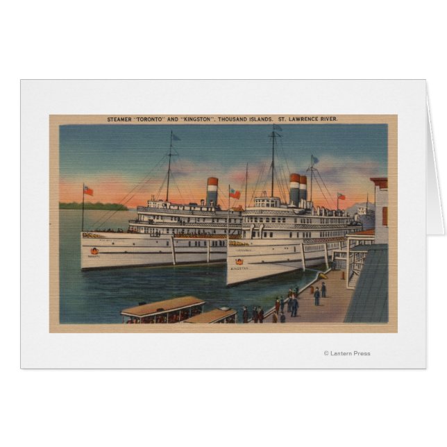 Aussicht auf Toronto & Kingston auf St. Lawrence R (Vorderseite (Horizontal))