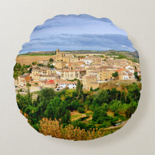 Aussicht auf Torres del Rio Rundes Kissen