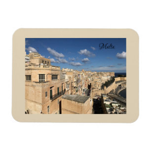 Aussicht auf Valletta, Malta von Sun, Moon & Etoil Magnet