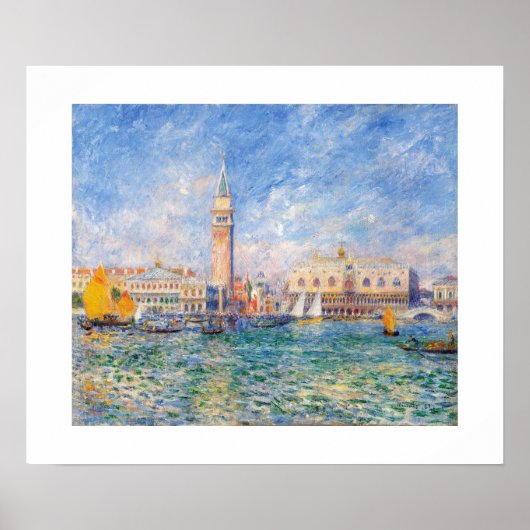 Aussicht auf Venedig durch Renoir Poster (Vorne)