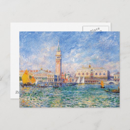 Aussicht auf Venedig durch Renoir Postkarte (Vorne/Hinten)