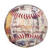 Aussicht auf Venedig in künstlerischer Aquarellfar Baseball (Vorderseite)