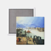 Aussicht auf Venedig Magnet (Vorderseite/Rückseite)