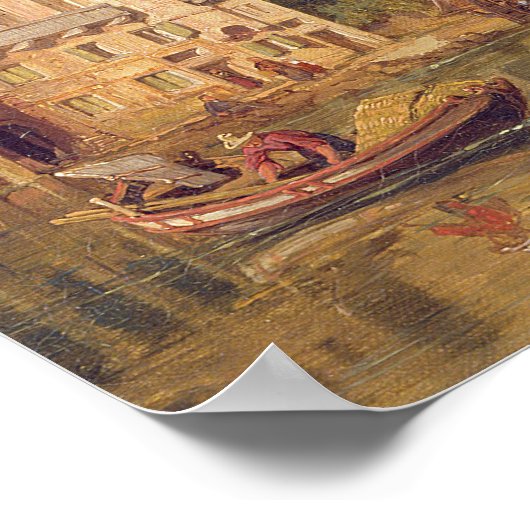 Aussicht auf Verona, 1848 (Öl auf Leinwand) Poster (Ecke)