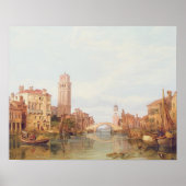Aussicht auf Verona, 1848 (Öl auf Leinwand) Poster (Vorne)