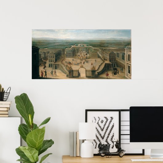 Aussicht auf Versailles vom Place d'Armes Poster (Heimbüro)