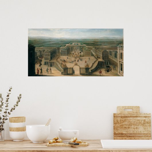 Aussicht auf Versailles vom Place d'Armes Poster (Küche)